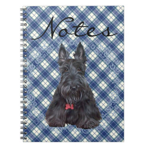 Scottish Terrier on Tartan Notebook