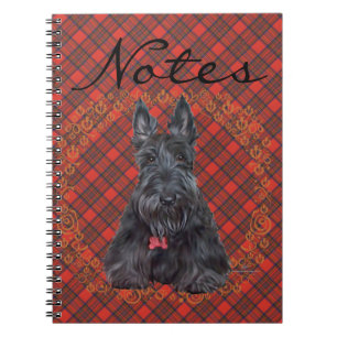 Scottish Terrier on Tartan Notebook