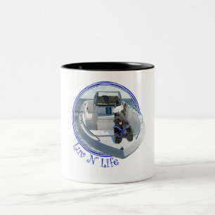 Scottish Terrier on the Boat Two-Tone Coffee Mug