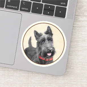 Scottish Terrier Painting - Cute Original Dog Art