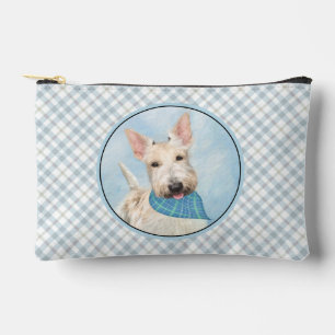 Scottish Terrier Painting Wheaten Original Dog Art Accessory Pouch