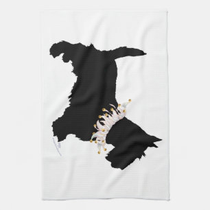 Scottish Terrier Party Animal Tea Towel