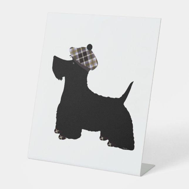 Scottish Terrier Pedestal Sign (Front)