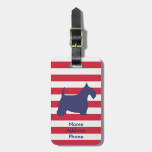 Scottish Terrier Personalise Luggage Tag