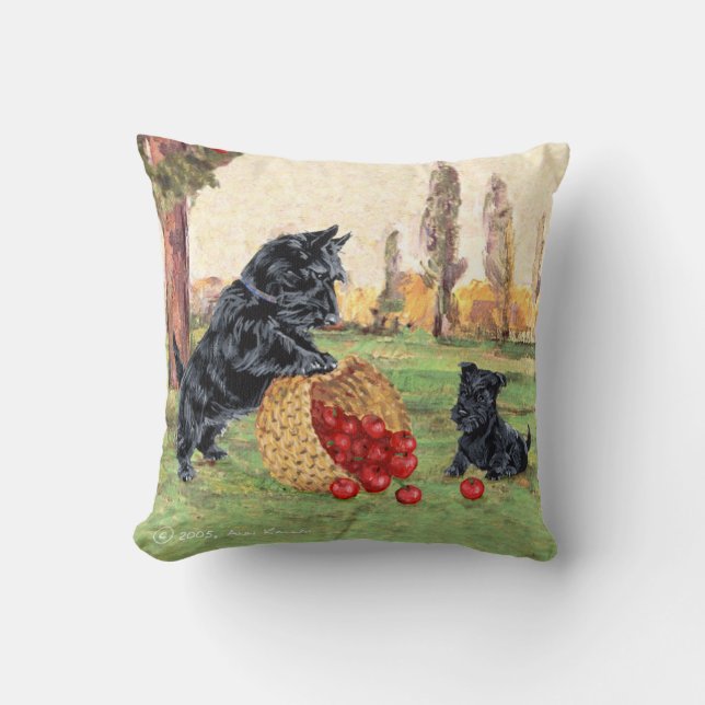 Scottish Terrier Pillow (Front)