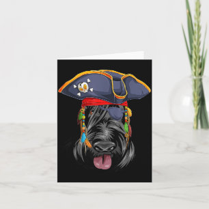 Scottish Terrier Pirate Funny Halloween Scottie Card