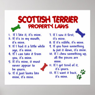 SCOTTISH TERRIER PL2 POSTER
