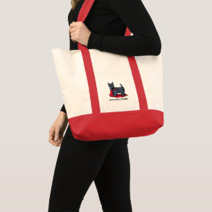 Scottish Terrier Puppy Trouble Tote Bag
