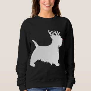 Scottish Terrier Reindeer Christmas Dog Scottie Sweatshirt