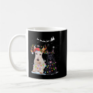 Scottish Terrier Reindeer Xmas Lights Christmas Xm Coffee Mug