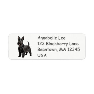 Scottish Terrier Return Address Label