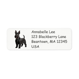 Scottish Terrier Return Address Label