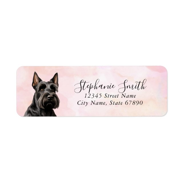 Scottish Terrier Return Address Labels (Front)