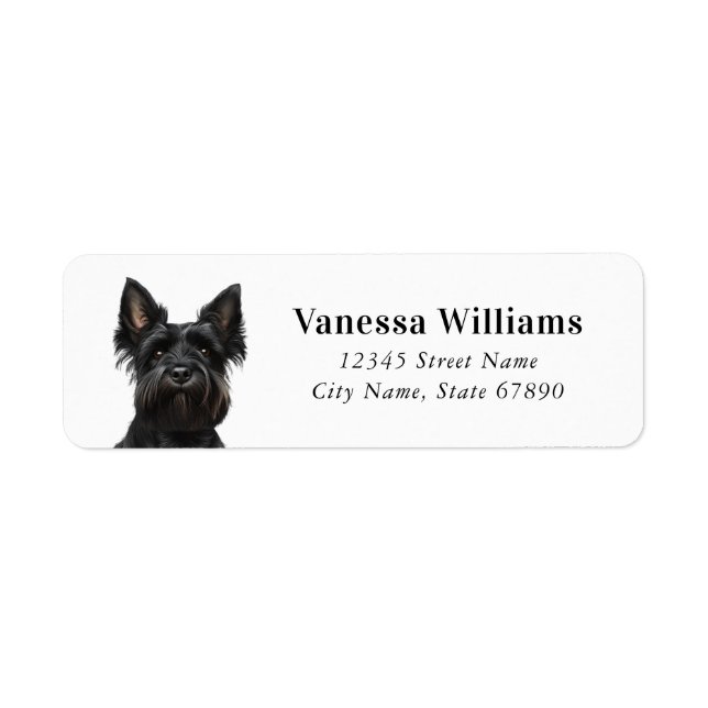Scottish Terrier Return Address Labels (Front)