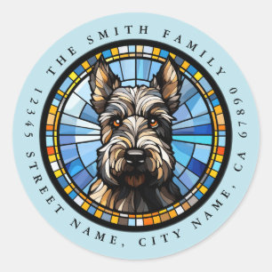 Scottish Terrier Round Stickers