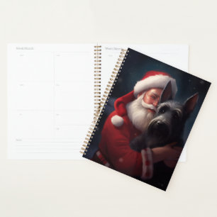 Scottish Terrier Santa Claus Festive Christmas Planner