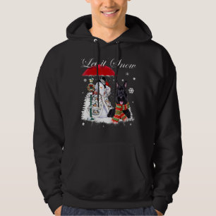 Scottish Terrier Santa Dog Christmas Snowman Xmas Hoodie