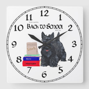 Scottish Terrier School Clock