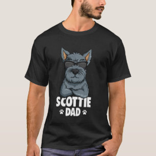 Scottish Terrier Scottie Dad Dog T-Shirt