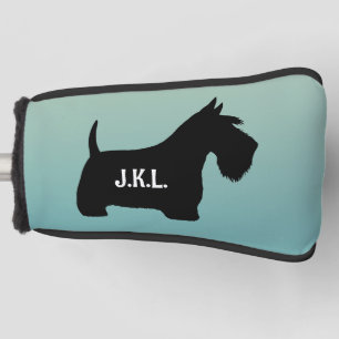 Scottish Terrier Scottie Dog Custom Name Initials Golf Head Cover