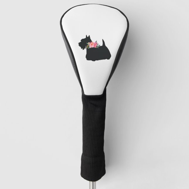Scottish Terrier Scottie Dog Golf Head Cover (Front)