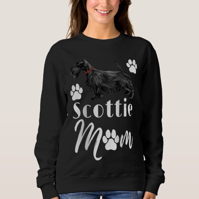 Scottish Terrier Scottie Dog Mum Sweatshirt (Front)