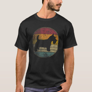 Scottish Terrier Scottie Dog Vintage Distressed Re T-Shirt