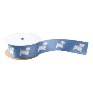 Scottish Terrier Scotty Dog Puppy Scottie Satin Ribbon