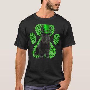 Scottish Terrier Shamrock Paw Clovers St Patrick S T-Shirt