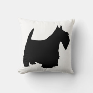 Scottish Terrier Silhouette Cushion