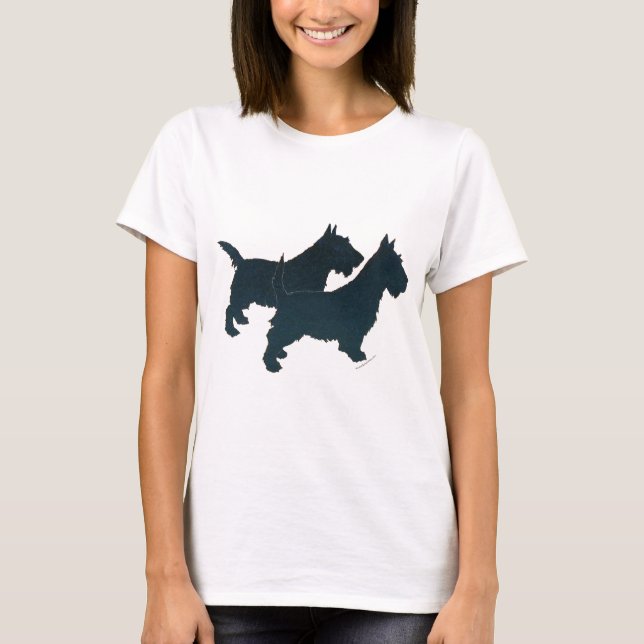 Scottish Terrier Silhouette T-Shirt (Front)