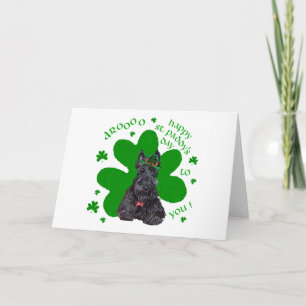 Scottish Terrier St. Paddys Day Card