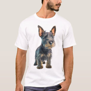 Scottish Terrier Stylised Portrait Art Men T-Shirt