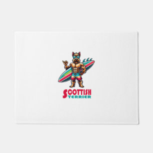 Scottish Terrier Surfer Doormat