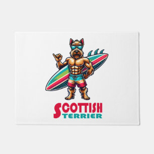 Scottish Terrier Surfer Doormat