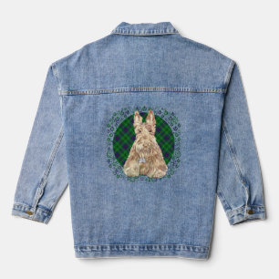 Scottish Terrier Tartan Denim Jacket