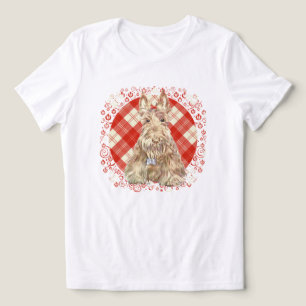 Scottish Terrier Tartan Tri-Blend Shirt