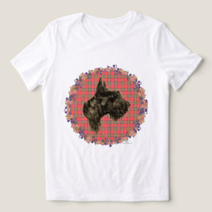Scottish Terrier Tartan Tri-Blend Shirt