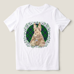 Scottish Terrier Tartan Tri-Blend Shirt