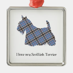 Scottish Terrier Thomson Tartan Metal Ornament