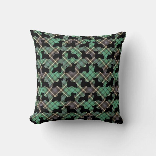 Scottish Terrier Throw Pillow (Front)