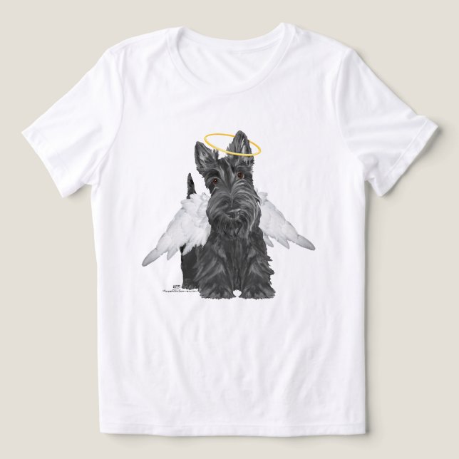 Scottish Terrier Tri-Blend Shirt (Design Front)