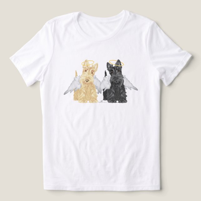 Scottish Terrier Tri-Blend Shirt (Design Front)