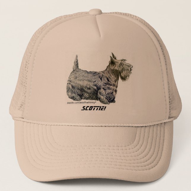 Scottish Terrier Trucker Hat (Front)
