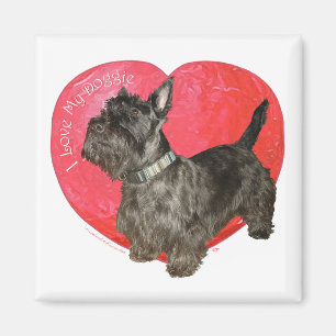Scottish Terrier Valentine Magnet