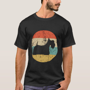 Scottish Terrier Vintage Retro Scottie Dog T-Shirt