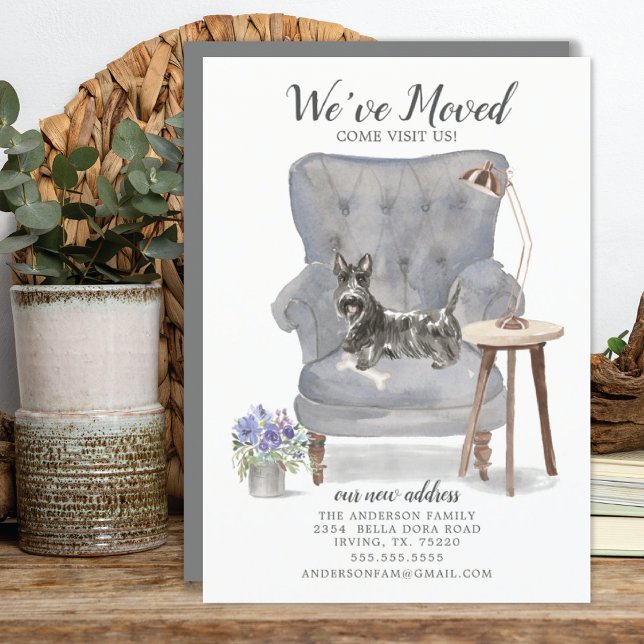 Scottish Terrier We've Moved Moving Announcement (Creator Uploaded)