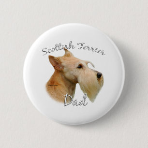 Scottish Terrier (wheaten) Dad 2 6 Cm Round Badge