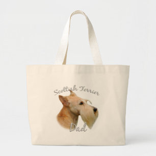 Scottish Terrier (wheaten) Dad 2 Large Tote Bag