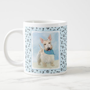 Scottish Terrier Wheaten Dog Painting Original Art Large Coffee Mug